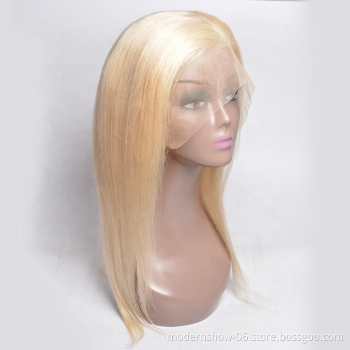 613 Hair Blonde Lace Front Wig Vendors Virgin Human Hair 613 Full Lace Wig Wholesale Best Selling 130% 150% Density Straight